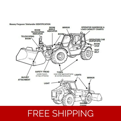 MASSEY FERGUSON 8925 TELEHANDLER SERIES 6 LOADER WORKSHOP MANUAL